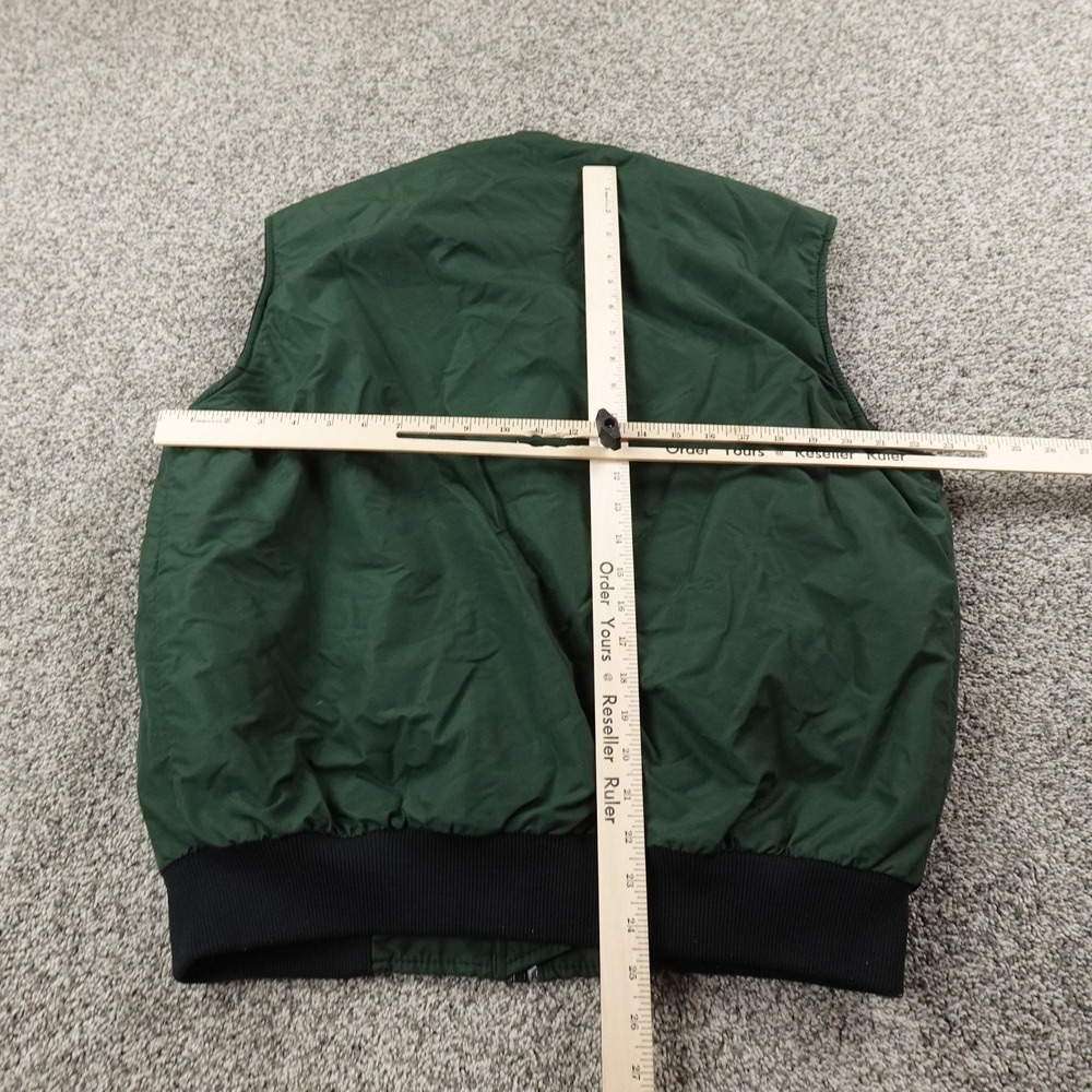 REI Vest Mens L Green Polartec Fleece Lined Windbreaker Coat Outdoor Hiking Trek - Picture 5 of 9